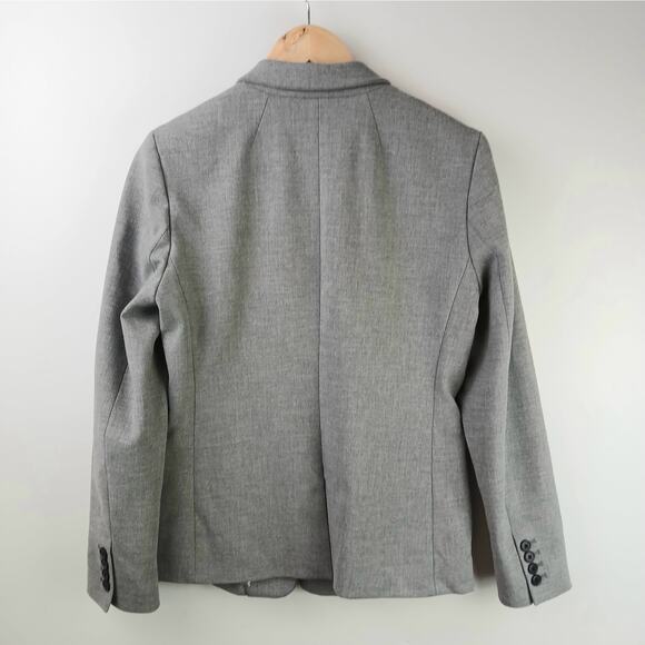 J.Crew SZ 6 2 PC Regent Blazer & Matching SZ 6 Cameron High Rise Pants In Gray - Picture 4 of 8